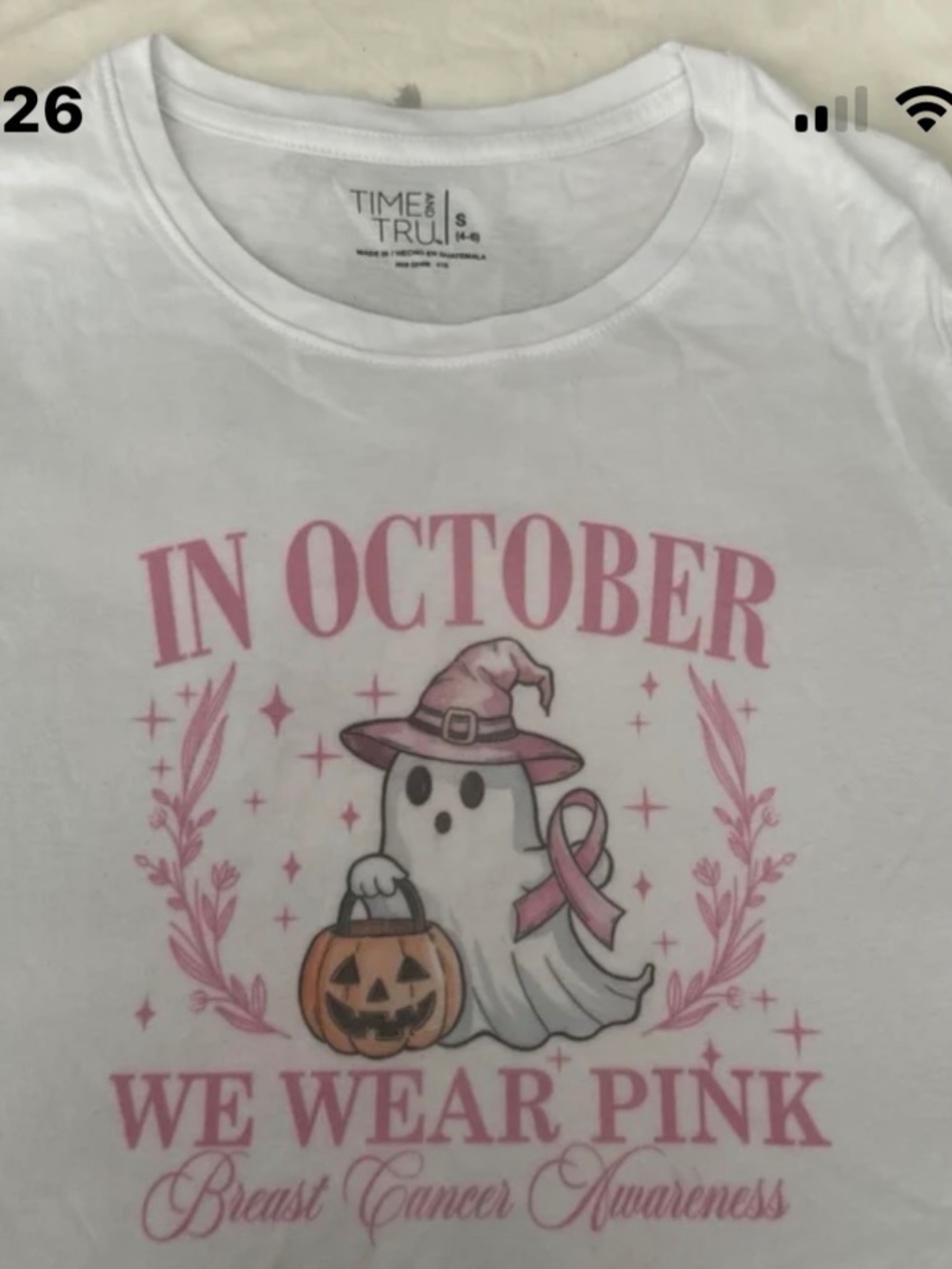 Women's "In October We Wear Pink" Breast Cancer Awareness T-Shirt